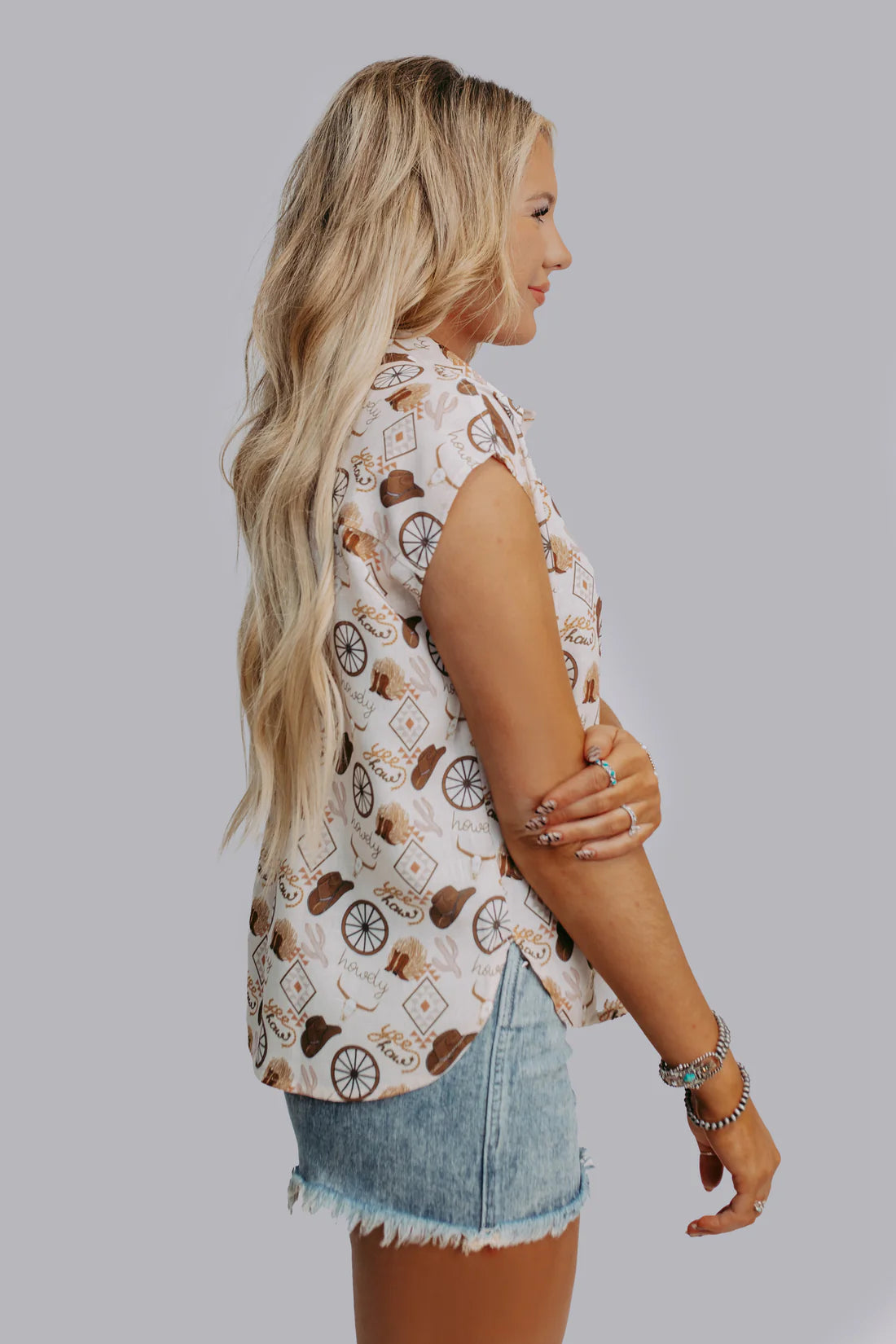 Cowgirl Summer Button Down