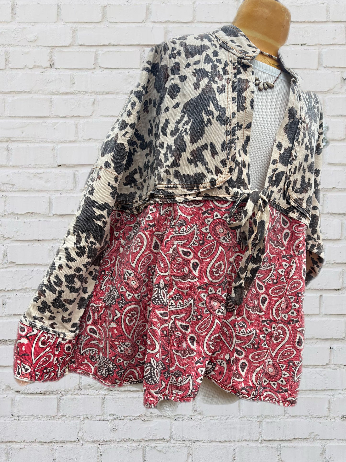 Cowprint Bandana Jacket