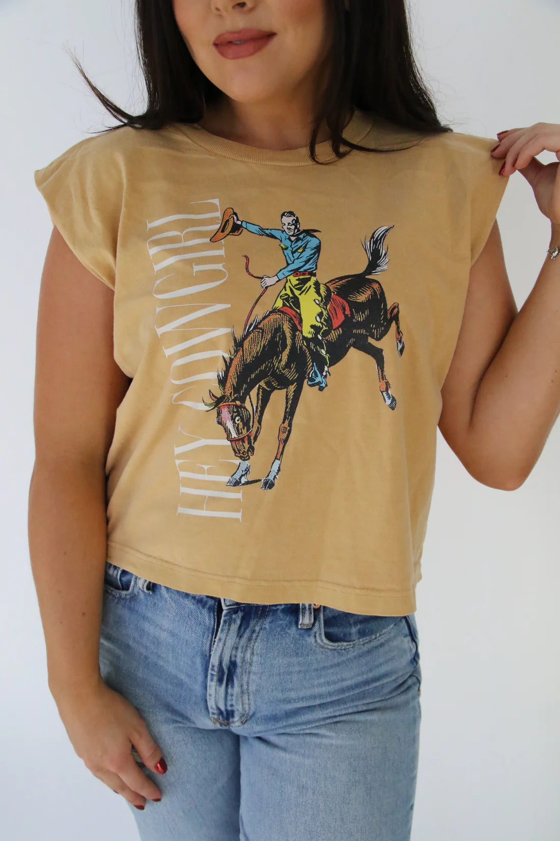 Hey Cowgirl Oversized Crop