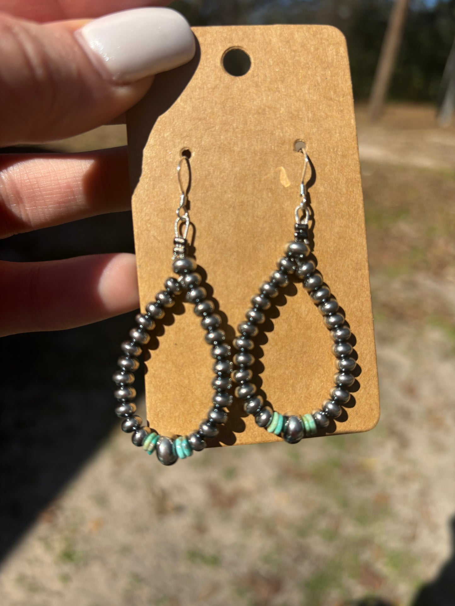 Sterling Silver Saucer Pearl Earrings