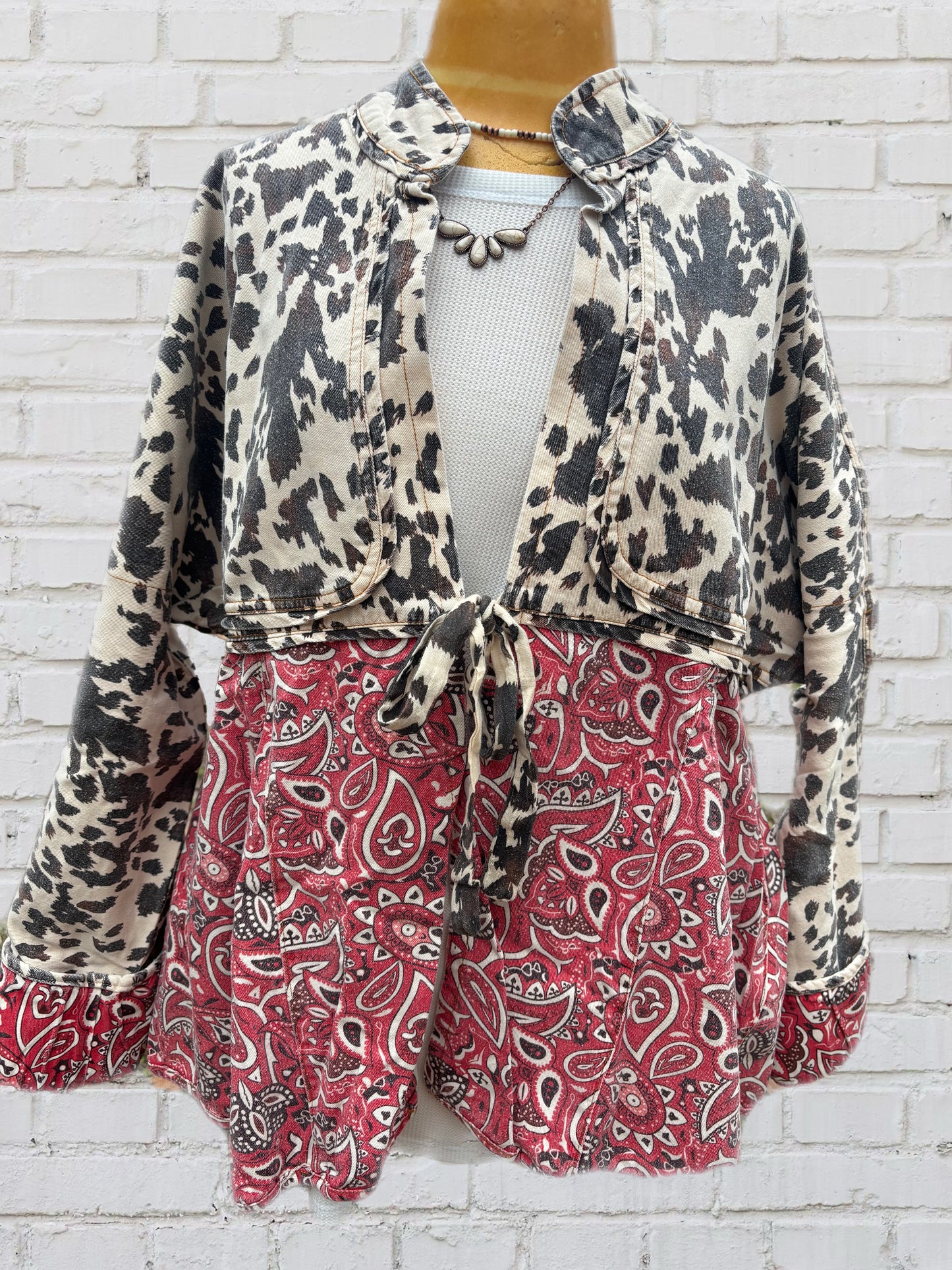 Cowprint Bandana Jacket