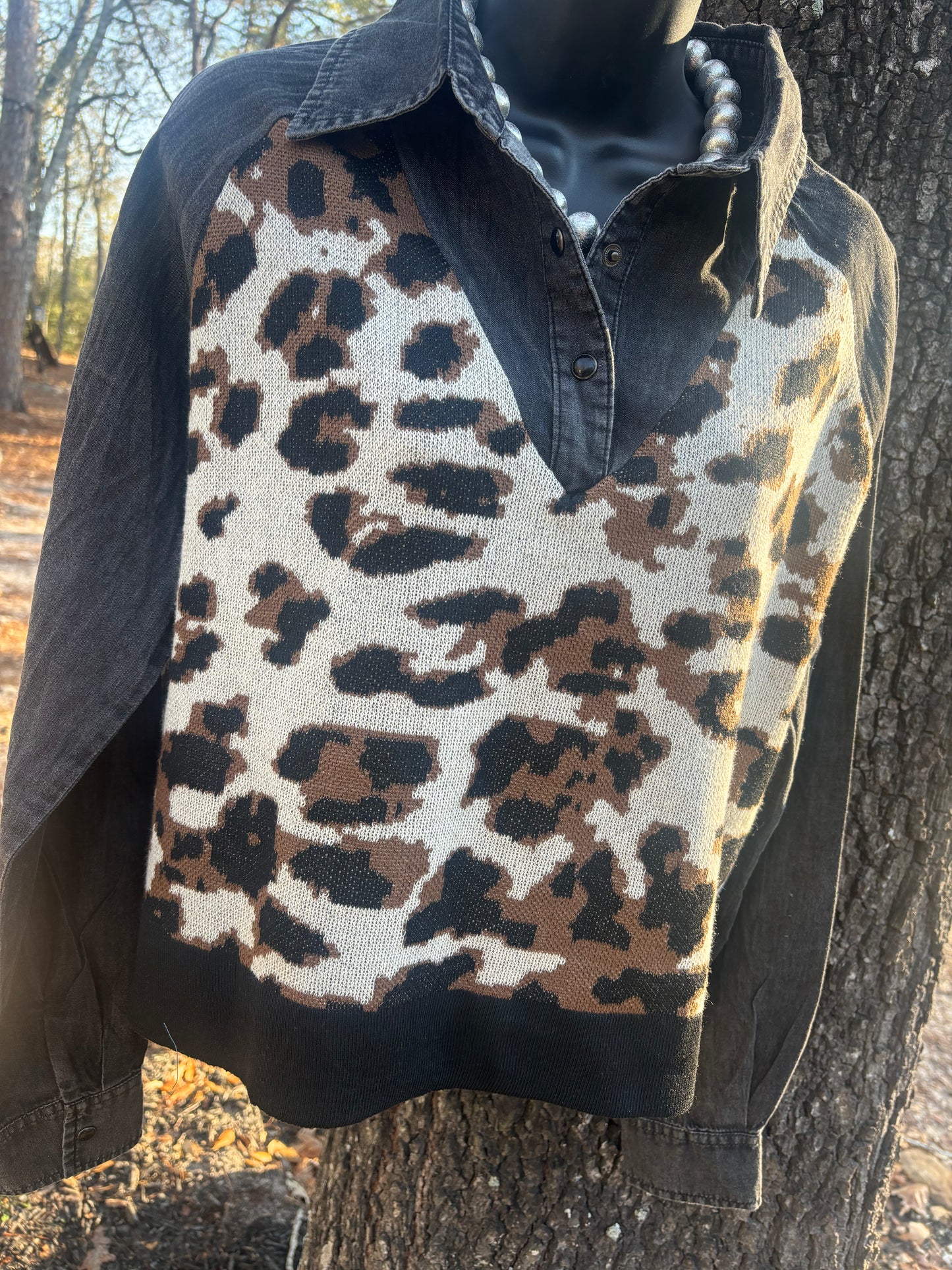 Double Shift Top - Leopard