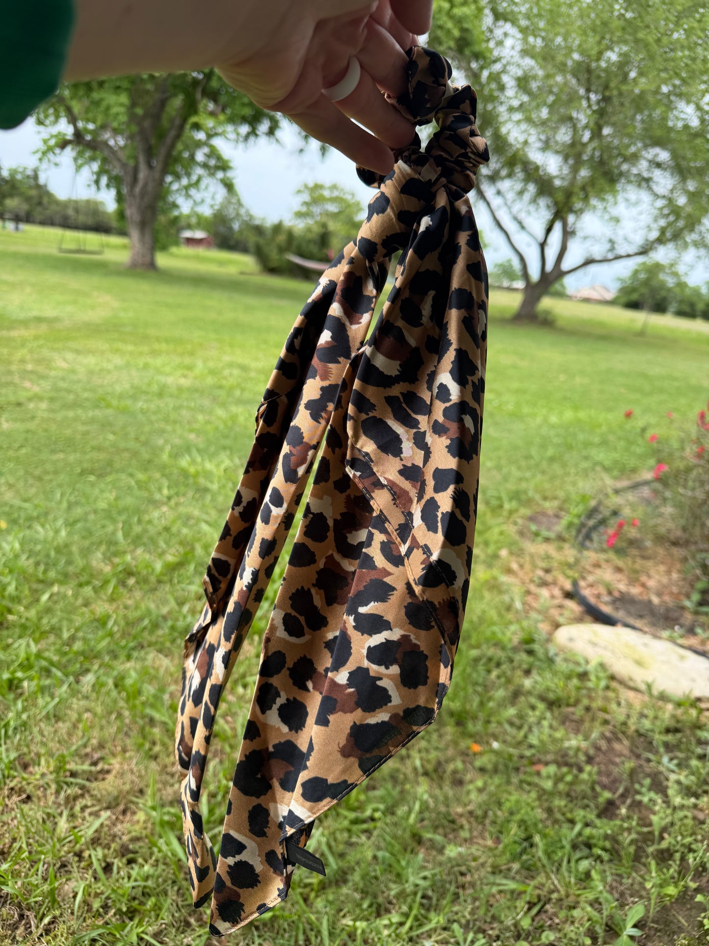 Leopard Scrunchy & Wild Rag Combo