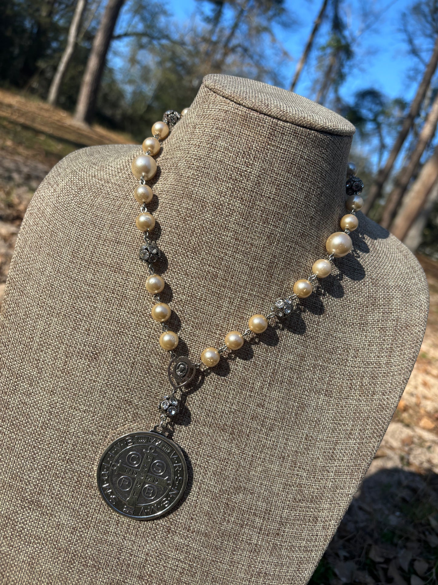 Saint Benedict Charm Necklace