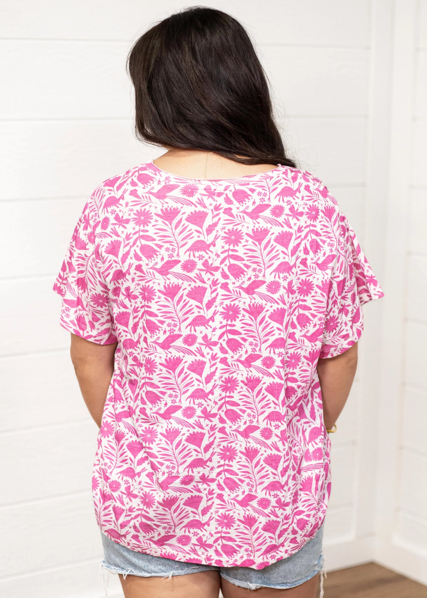 Otomi Pink Basic Tee