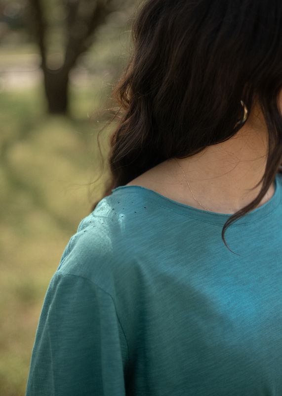 Turquoise Basic Tee