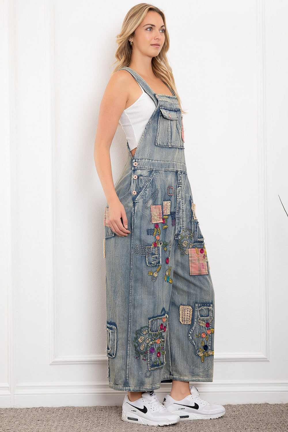 Multi Patch Washed Overall