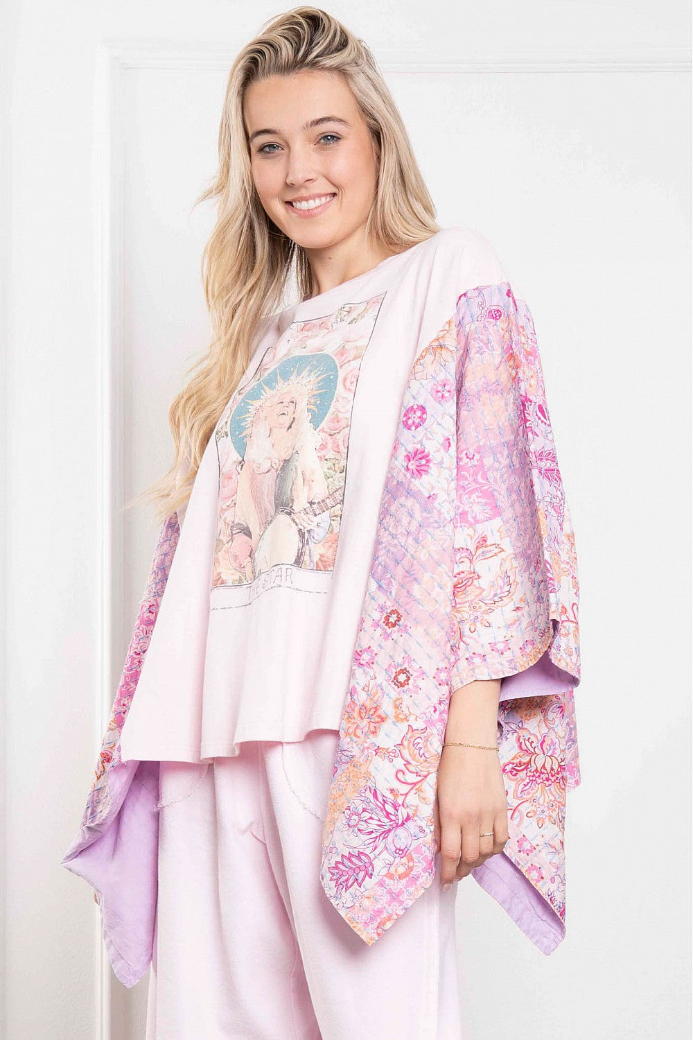 Dolly Washed Poncho Top