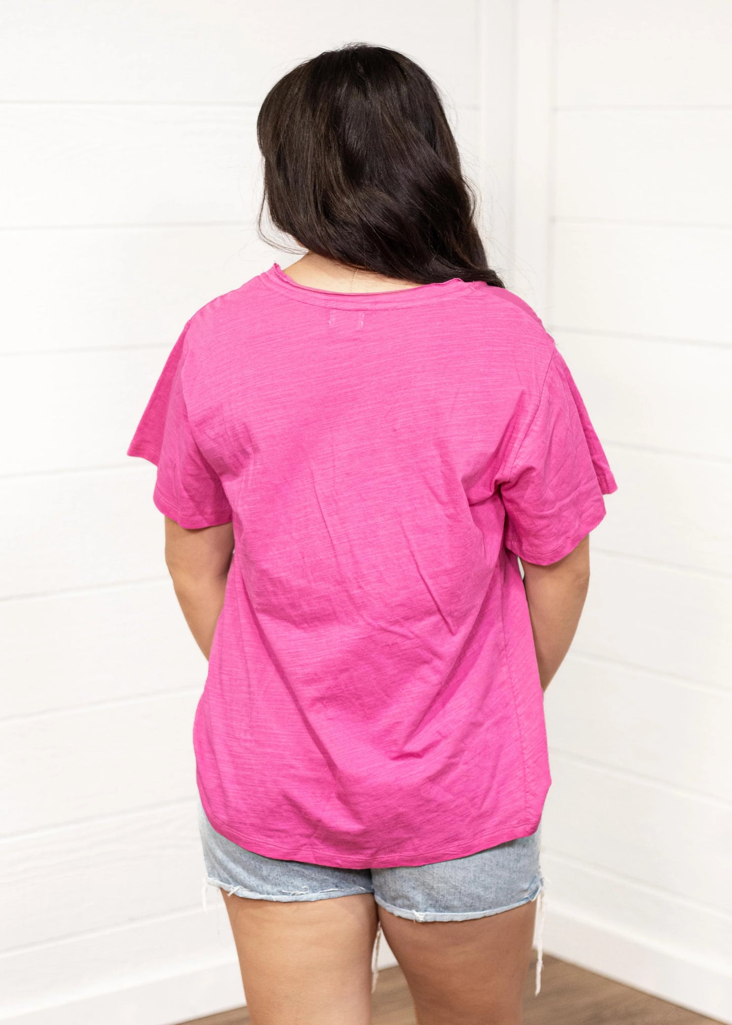 Bubbly Pink Basic Tee