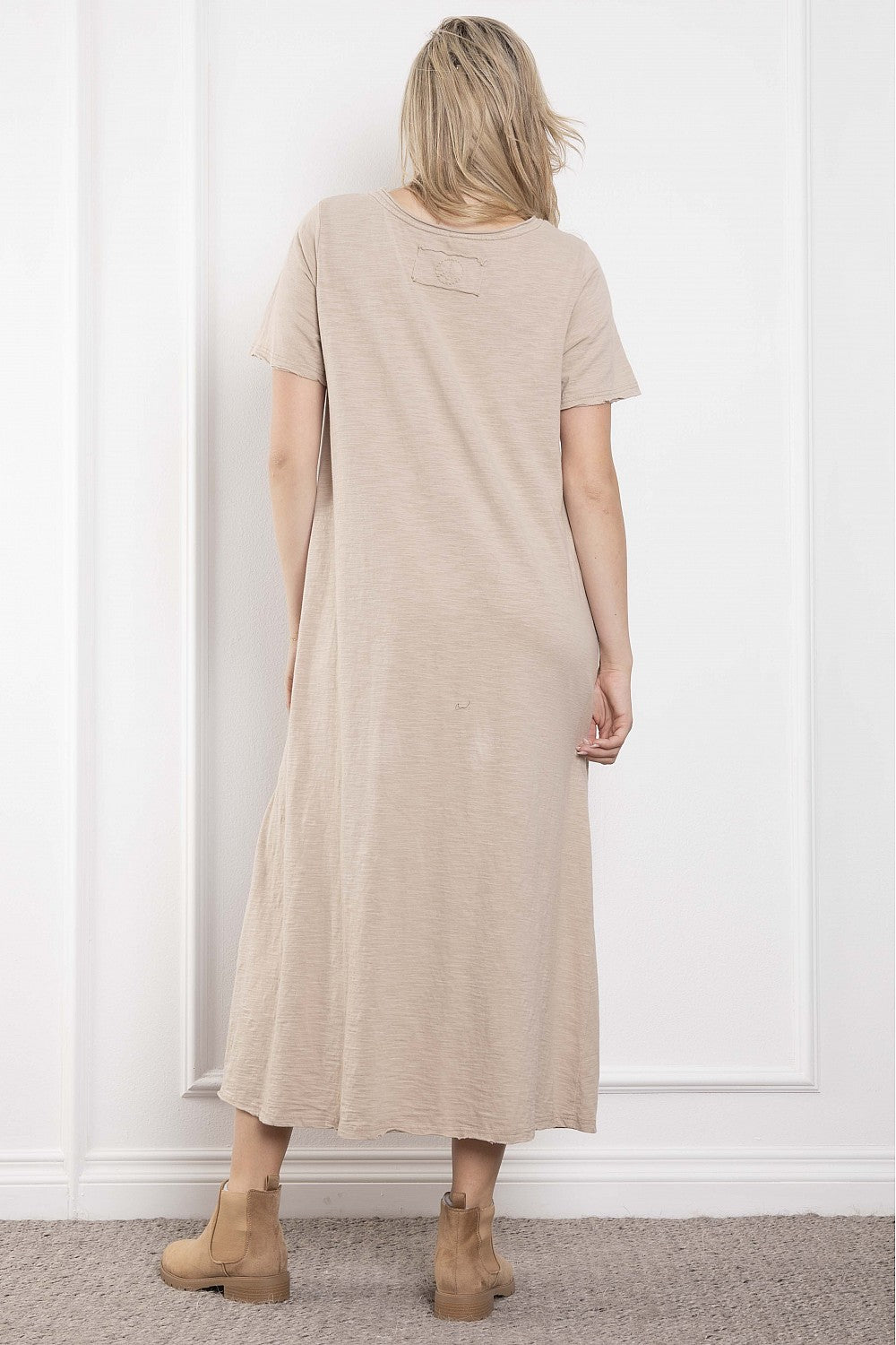 Indian Print Washed Maxi Dress