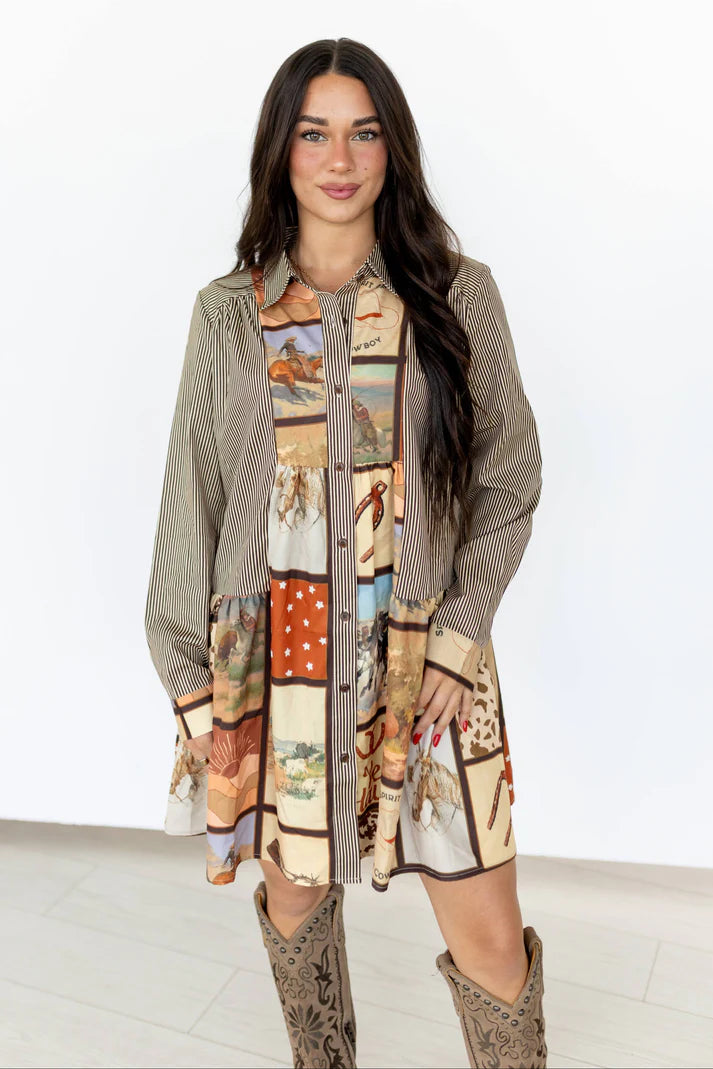 Western Square Dress
