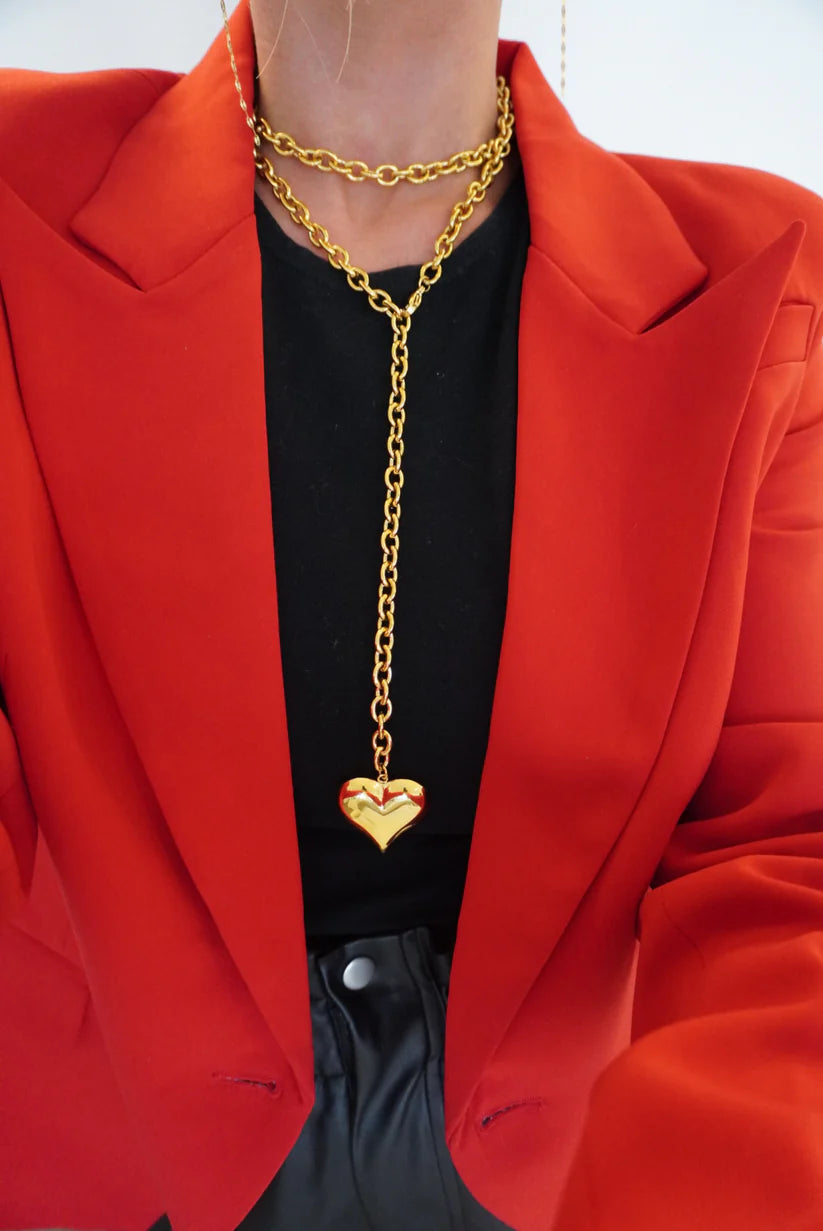 XL Wrap Around Heart Necklace