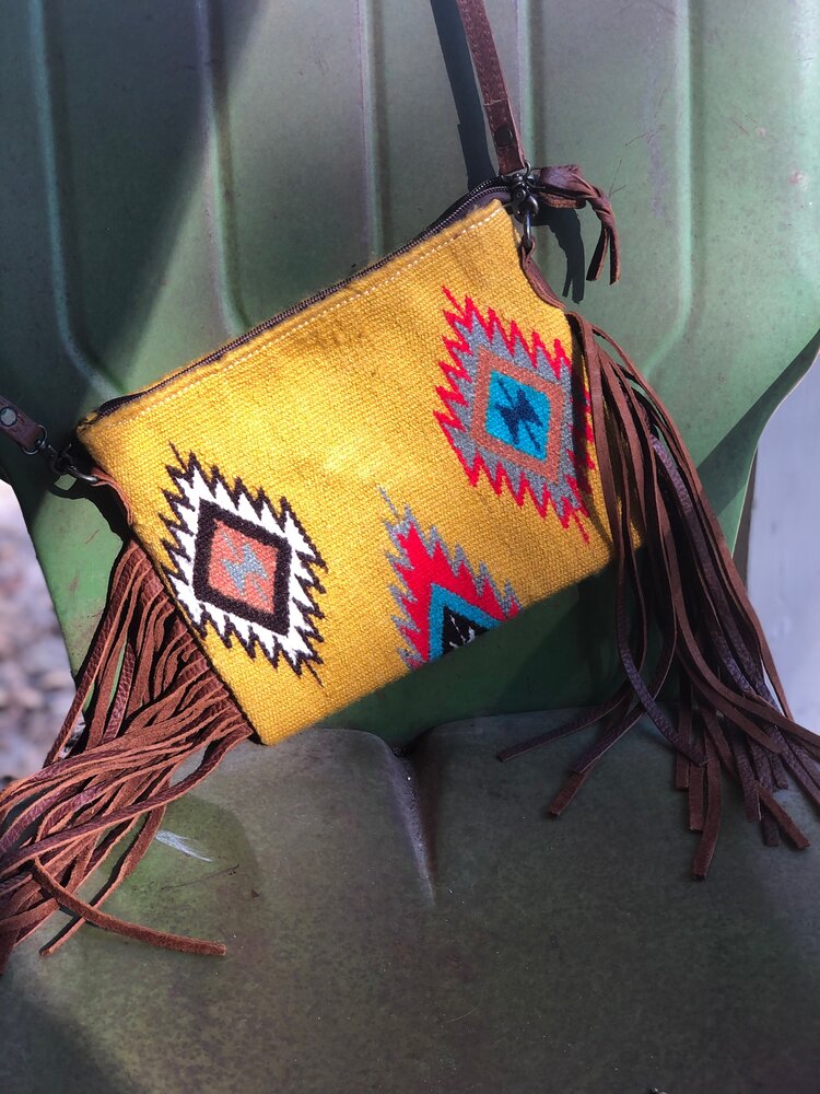 Mustard Aztec Bag