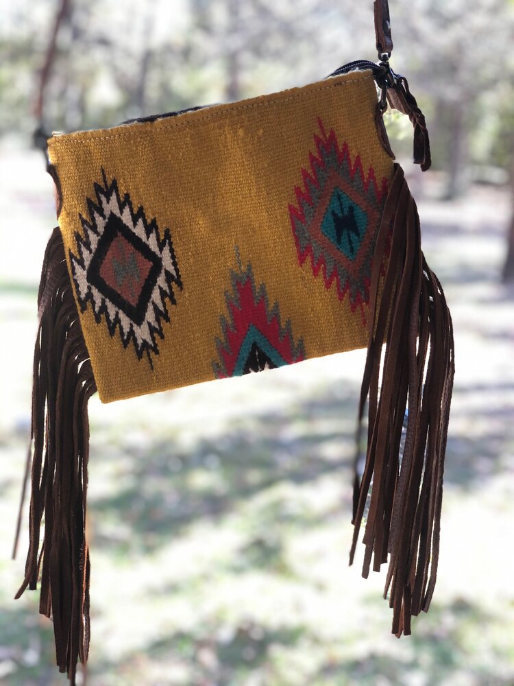 Mustard Aztec Bag