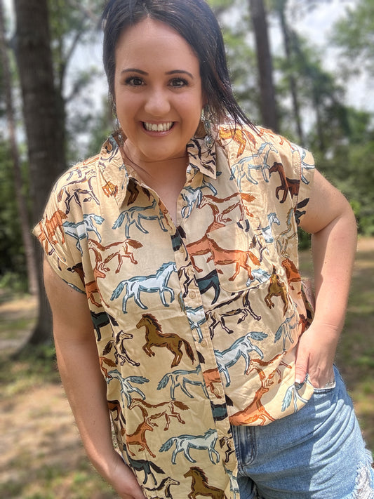 Wild Horses Top