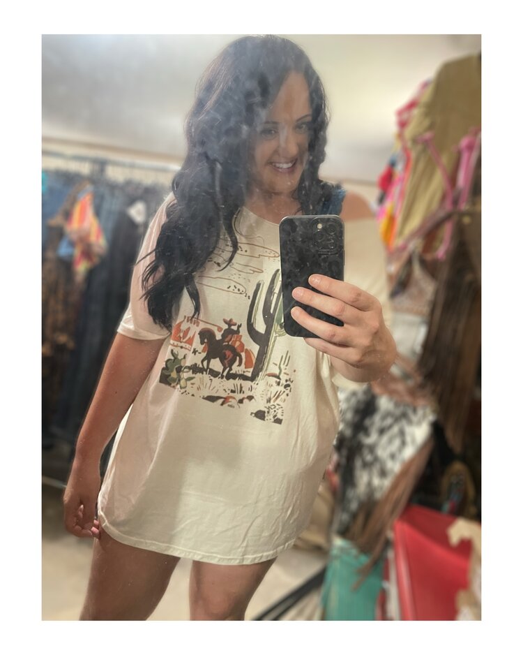 Desert Cowboy Tshirt Dress