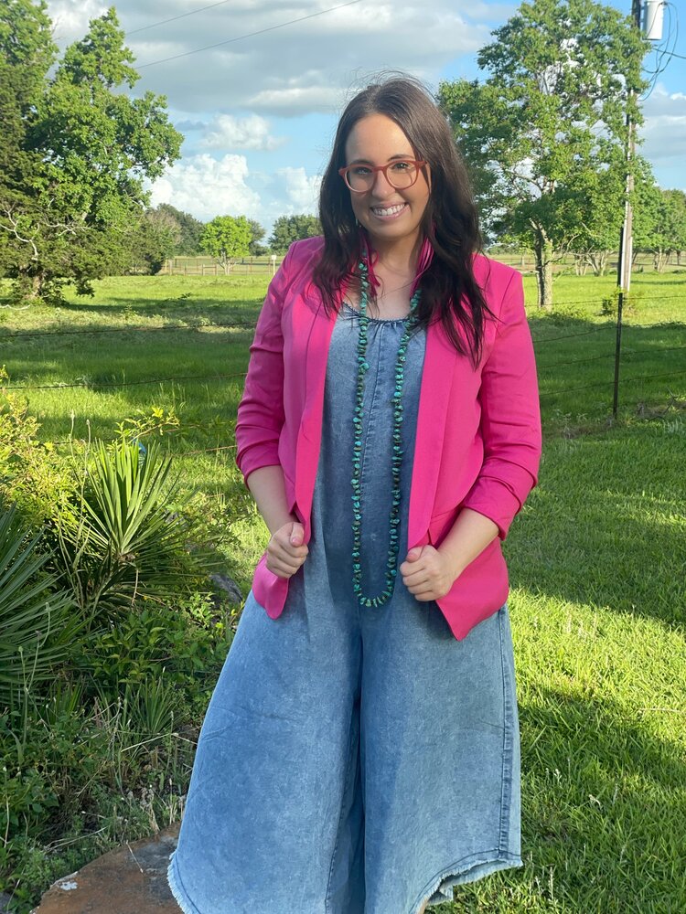 Hot Pink Ladies Blazer