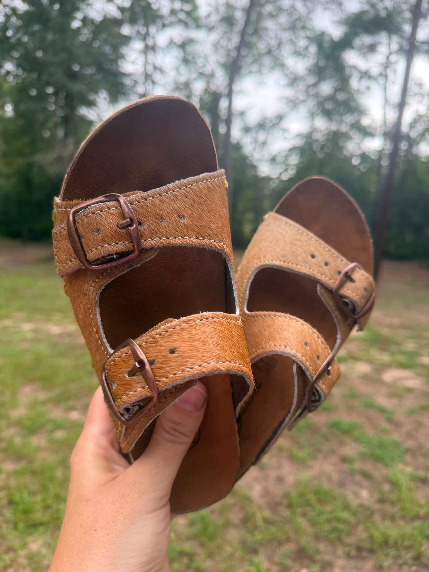 Cowhide Slides