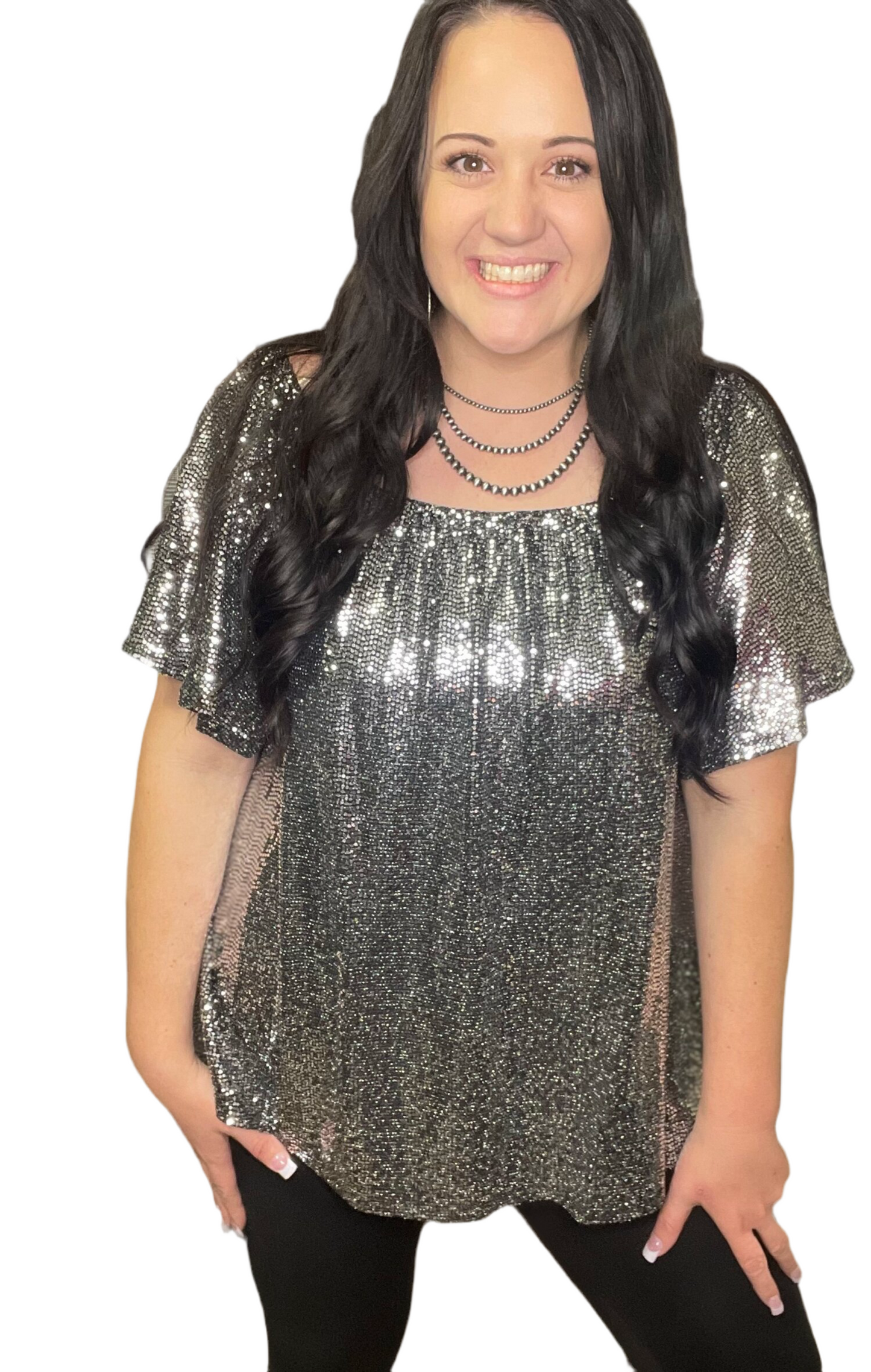 Sequin Queen Top