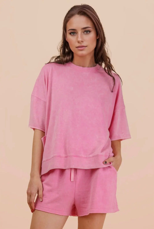 Pink Mineral Washed Set