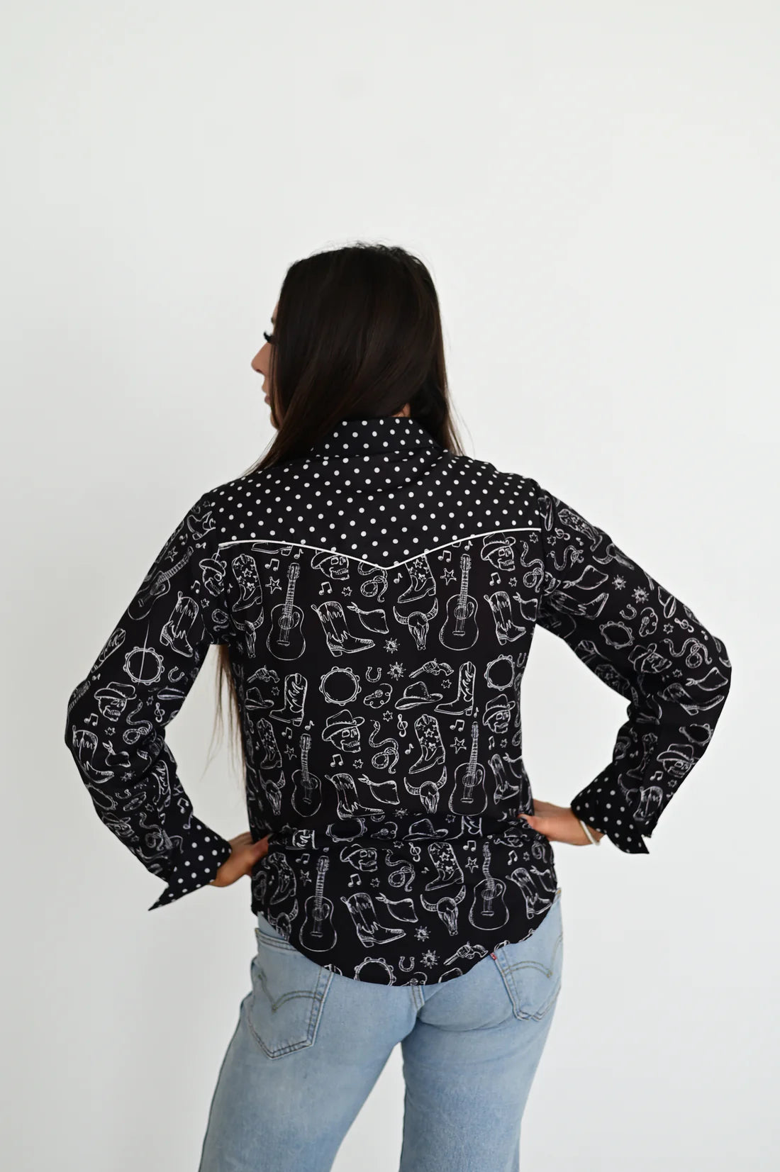 Polka Dot Cowboy Top