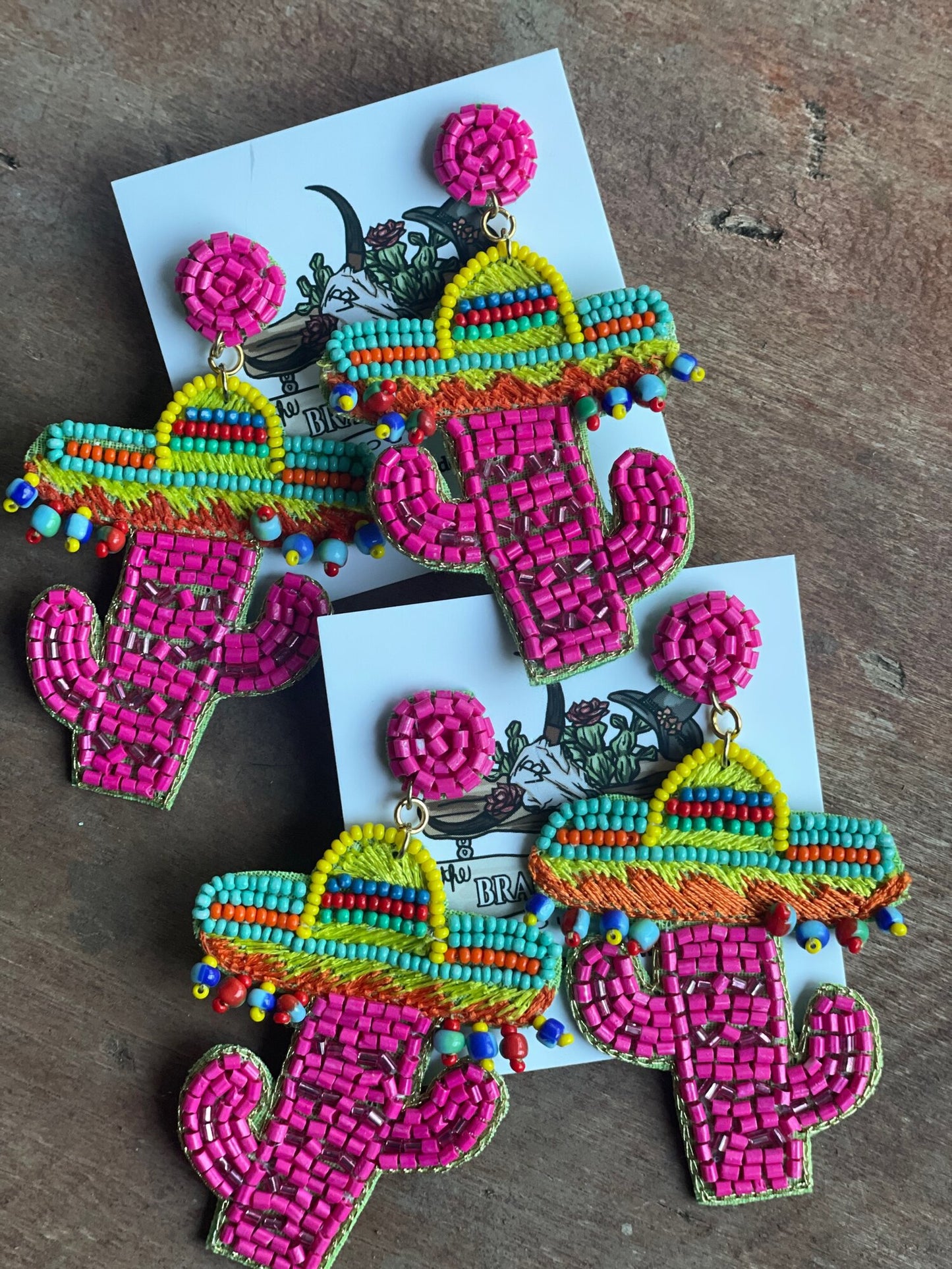 Sombrero Cactus Earrings