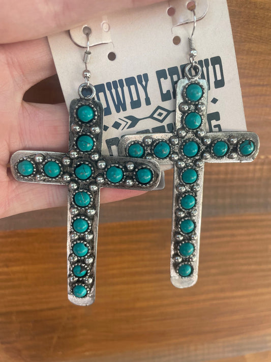 Texas Cross Earrings