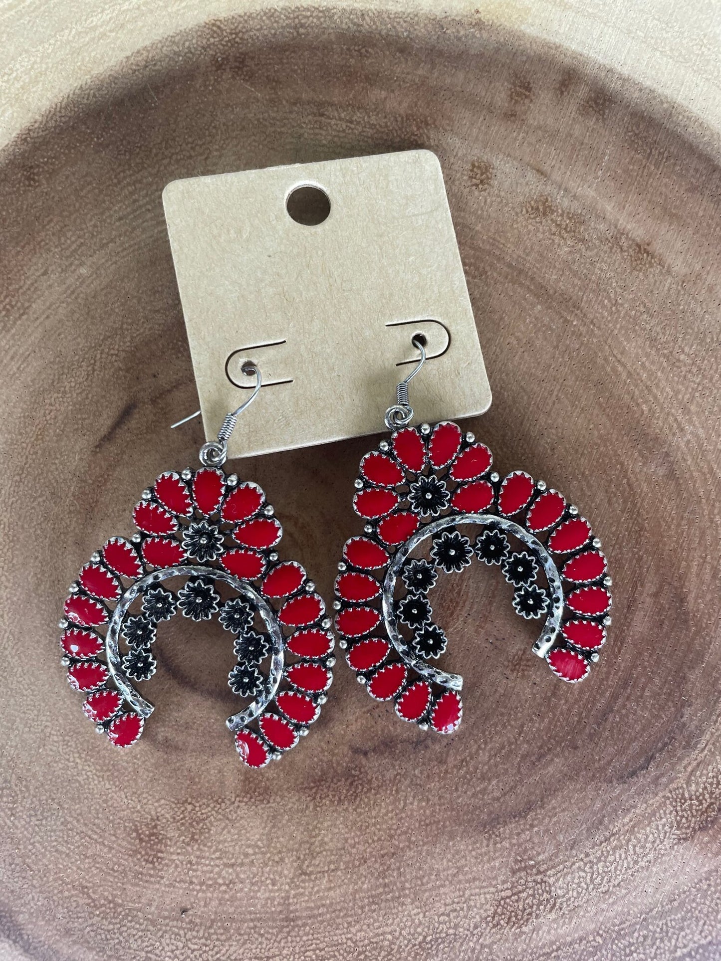 Red Squash Earrings