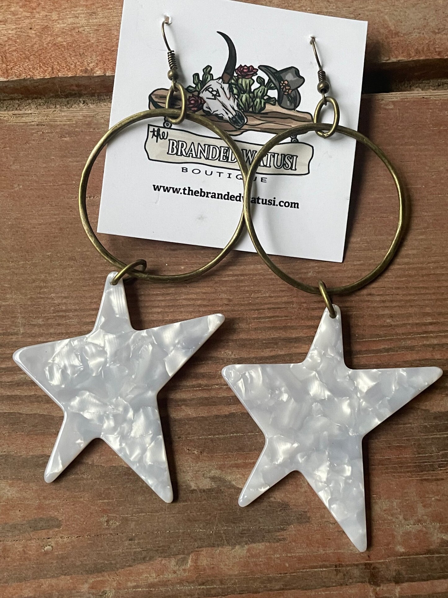 Hoop Star Earrings