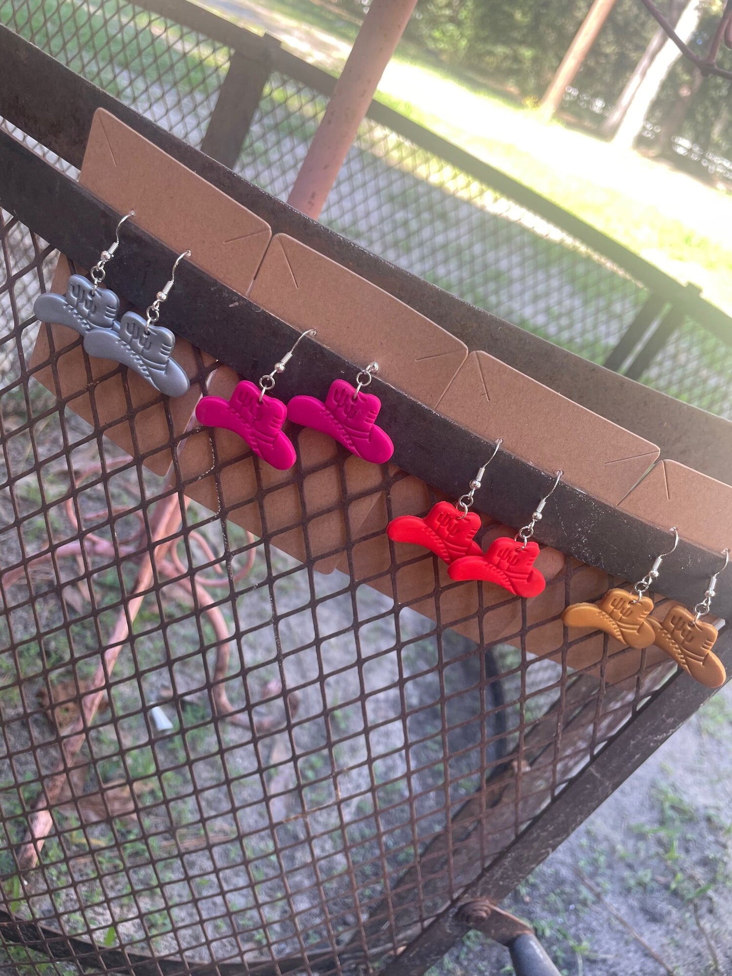 Mini Cowboy Hat Earrings