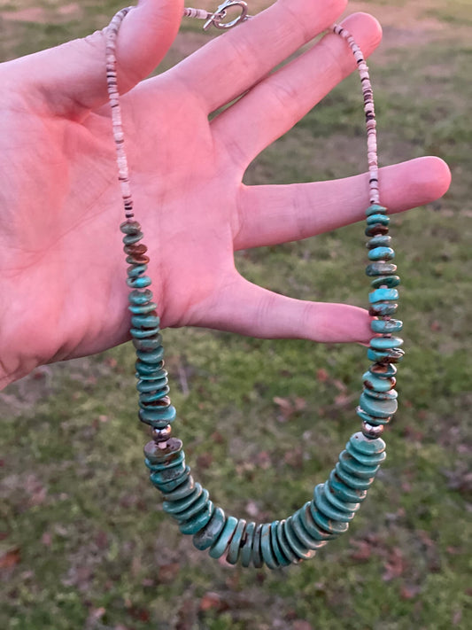 22” Graduated Turquoise Necklace