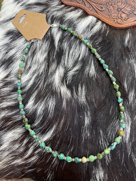 18” Turquoise Nugget Necklace