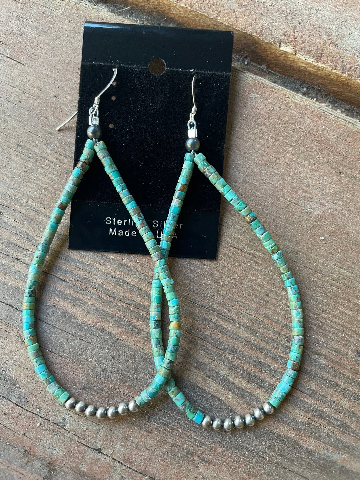 Turquoise & Navajo Pearl Earrings