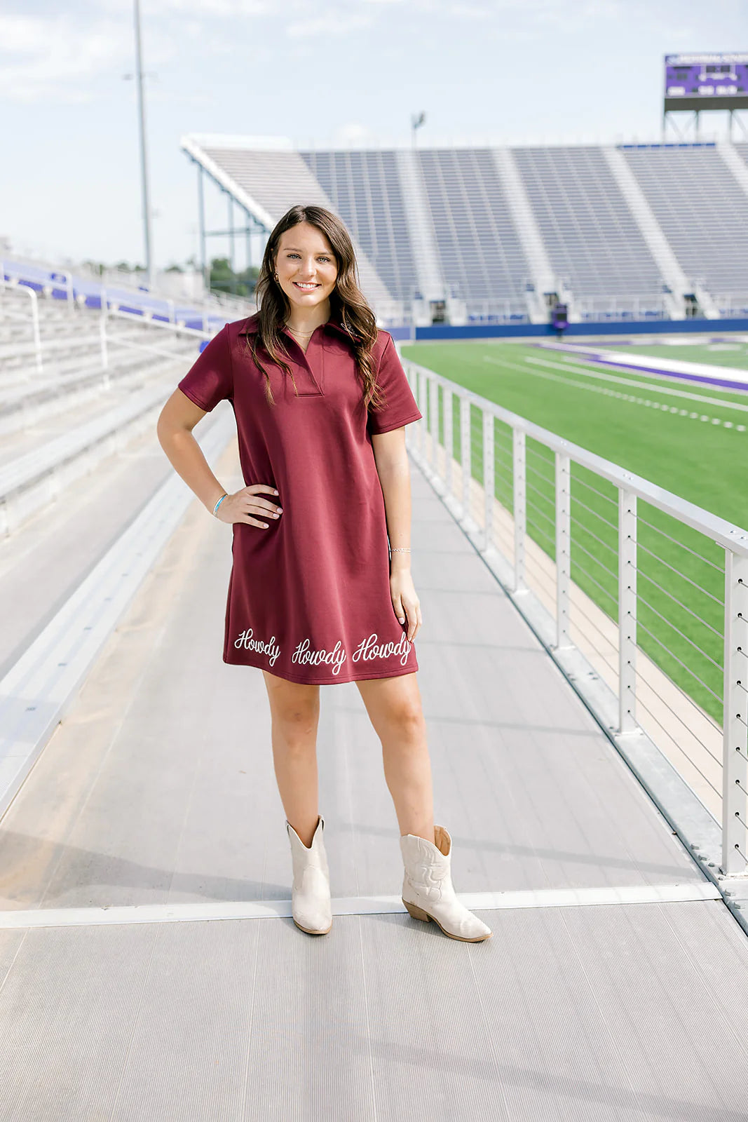 Sporty Dress - Maroon