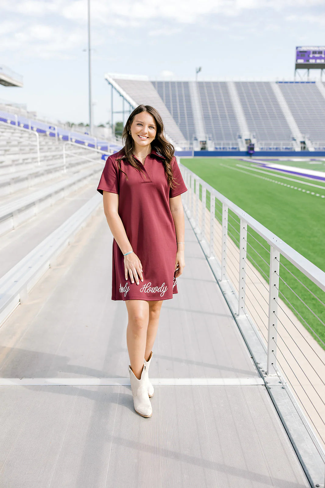 Sporty Dress - Maroon