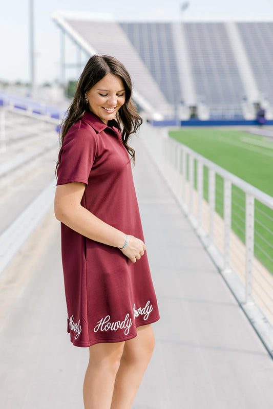 Sporty Dress - Maroon