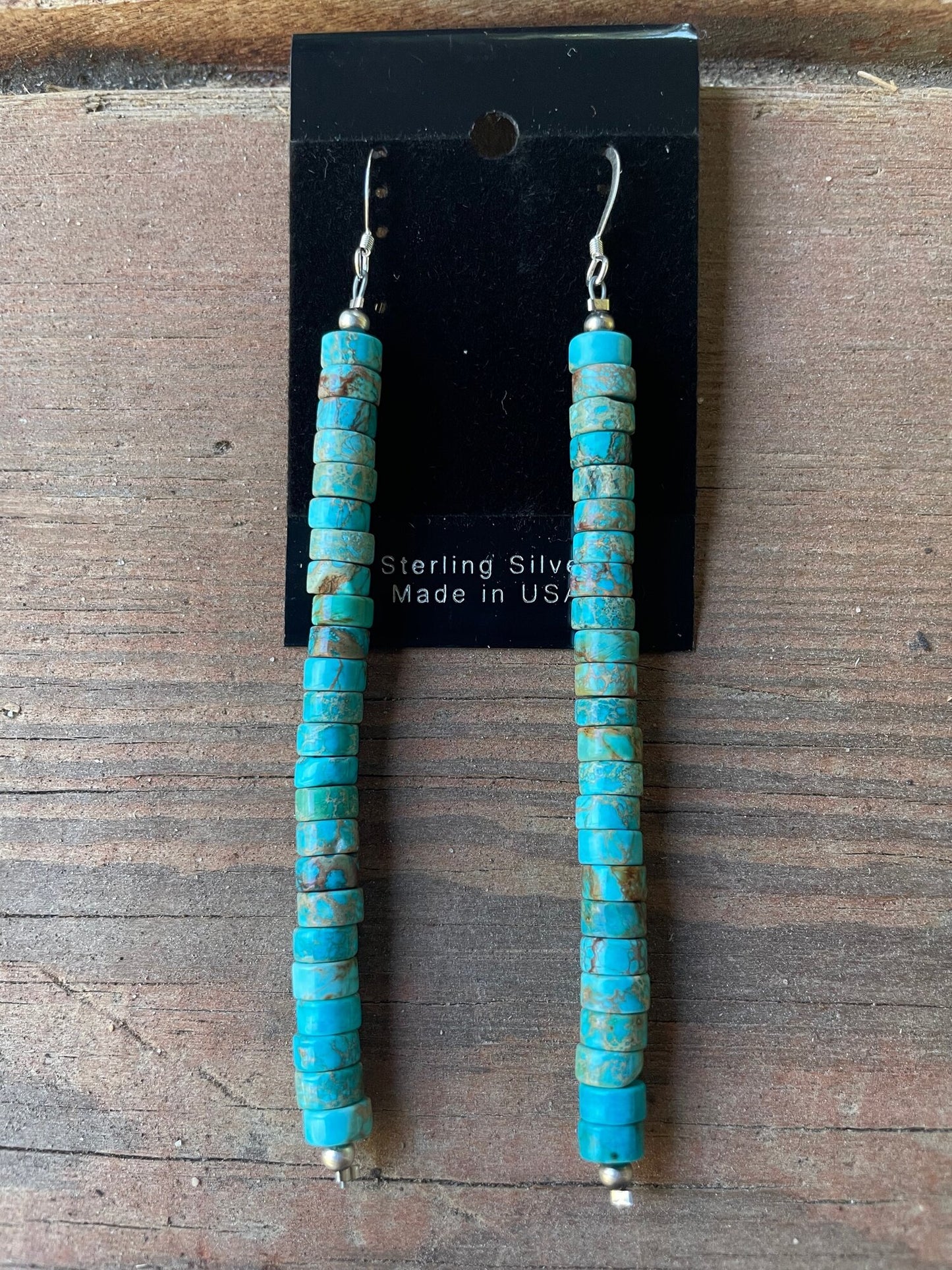 Turquoise Pencil Earrings