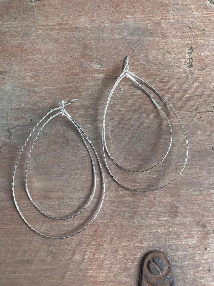 Double Teardrop Earrings