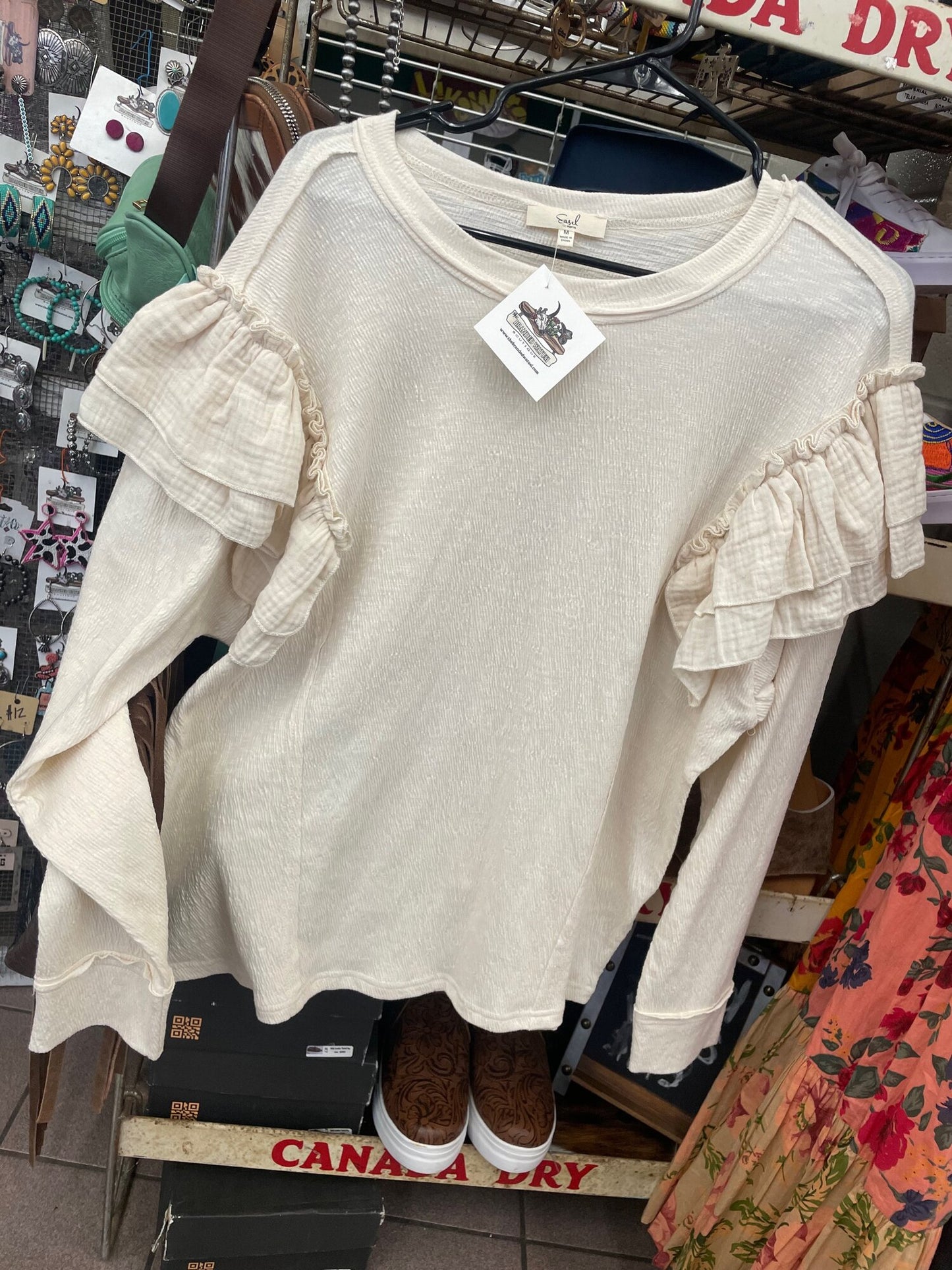 Ruffle Longsleeve Top