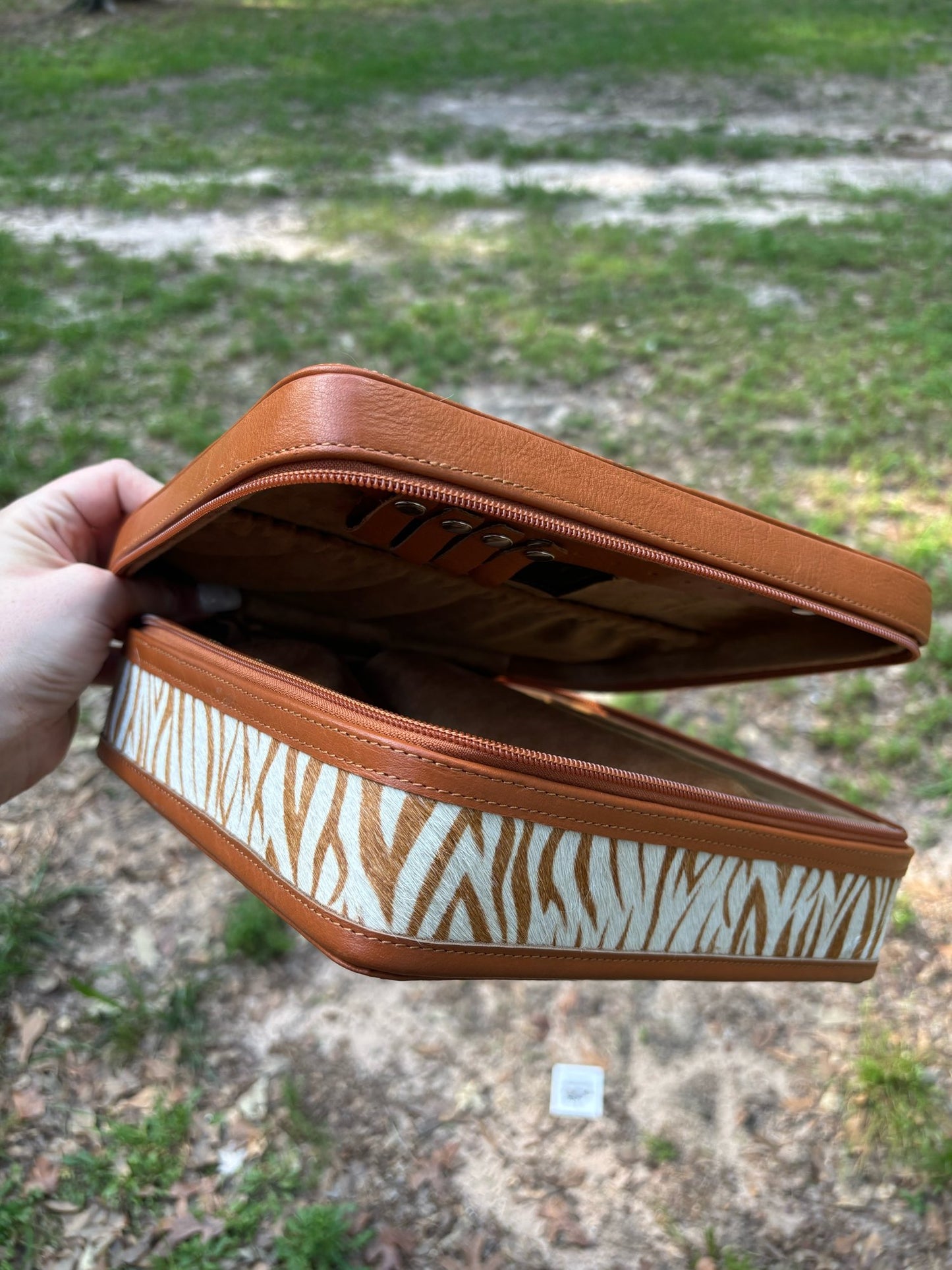 Zebra Hide Jewelry Case