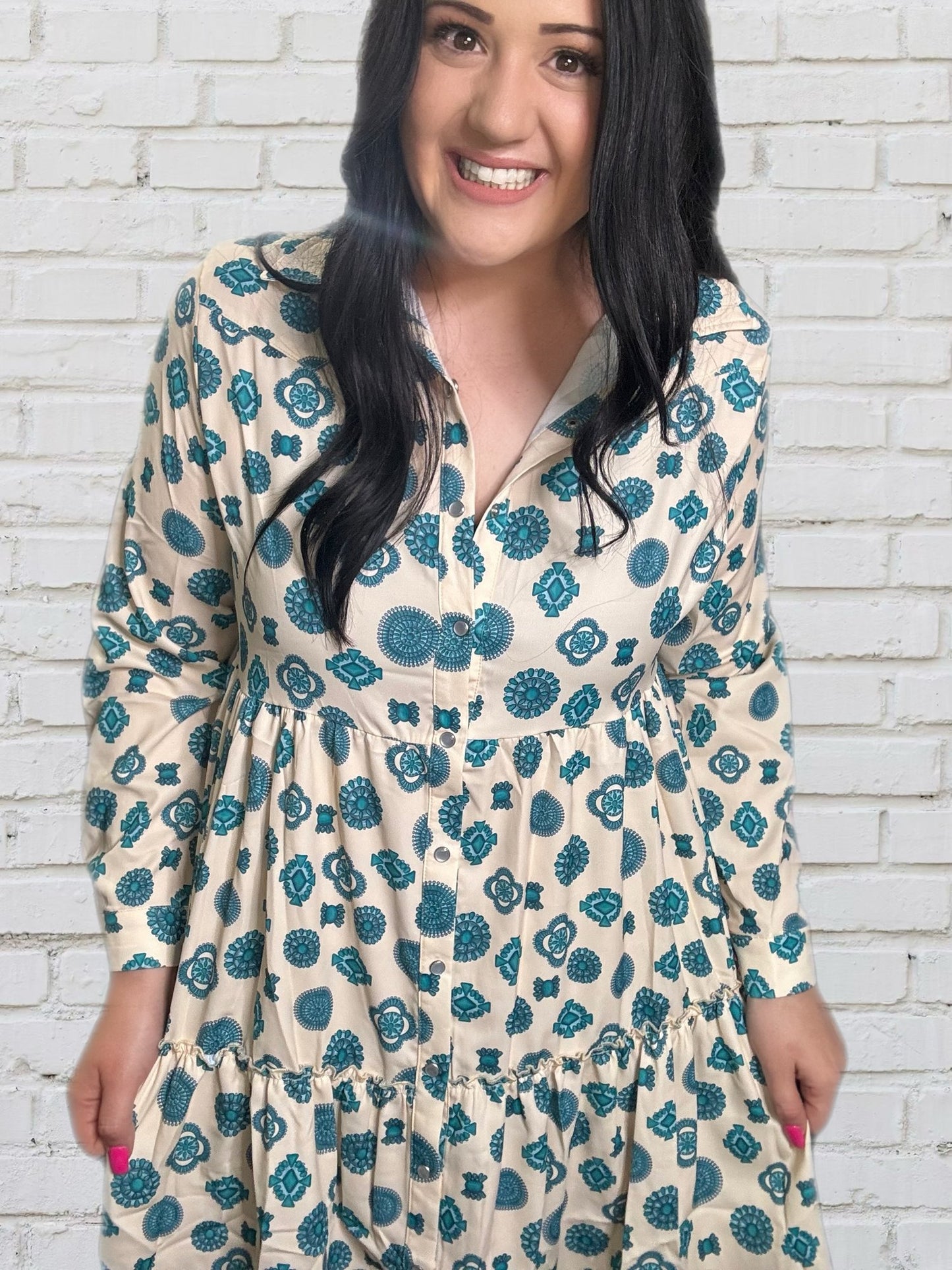 Turquoise Concho Dress