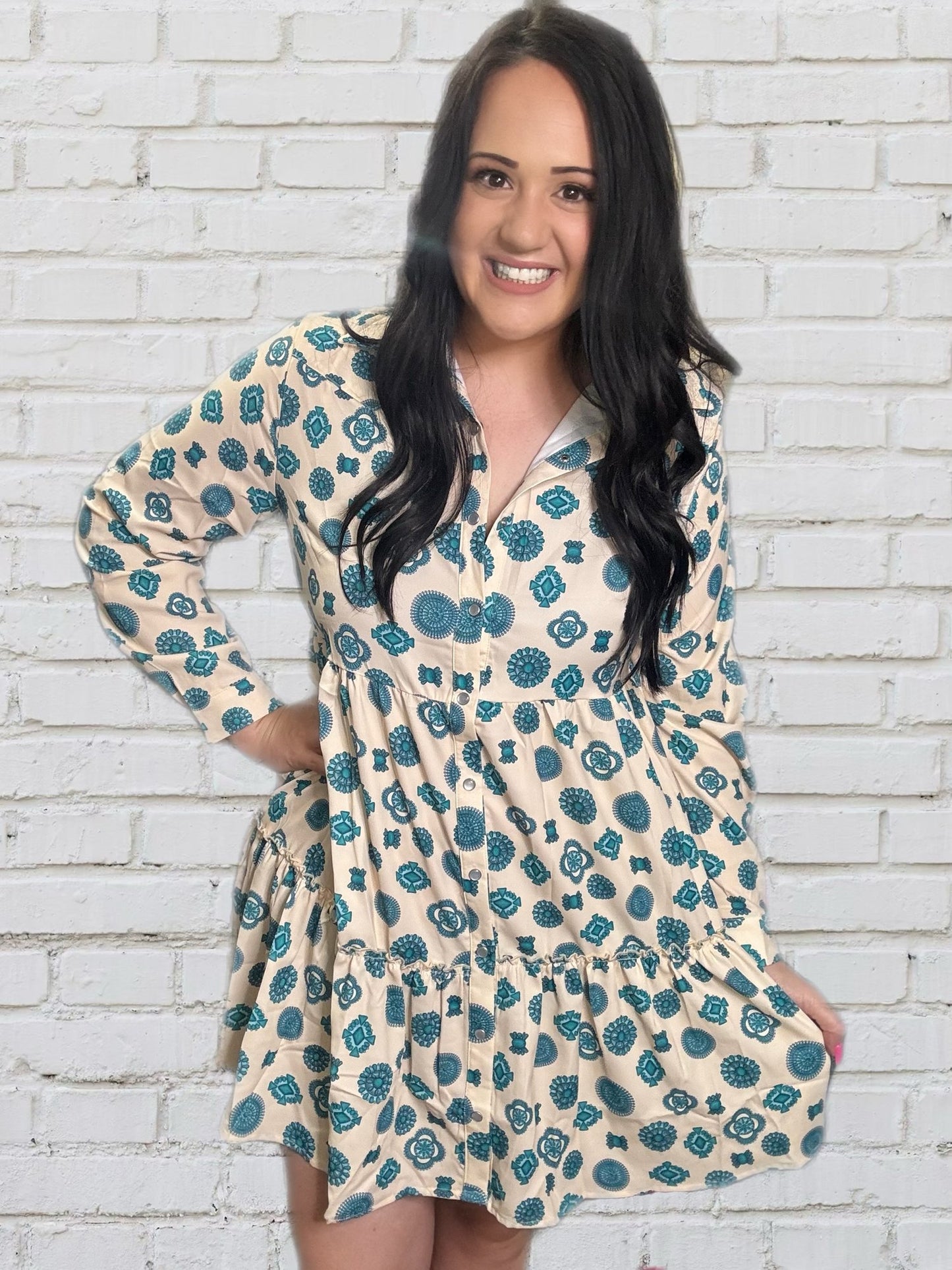 Turquoise Concho Dress