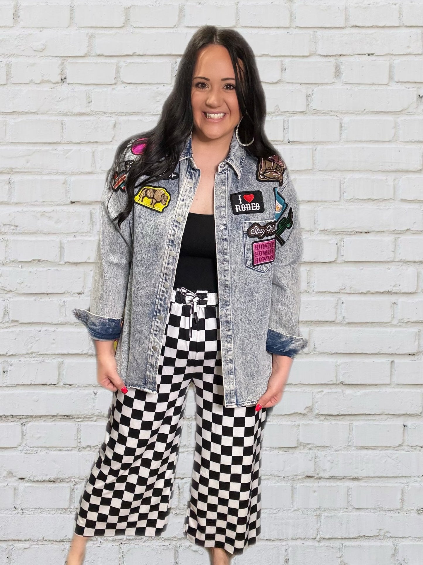 Take me to the Racetrack Checkered Pants