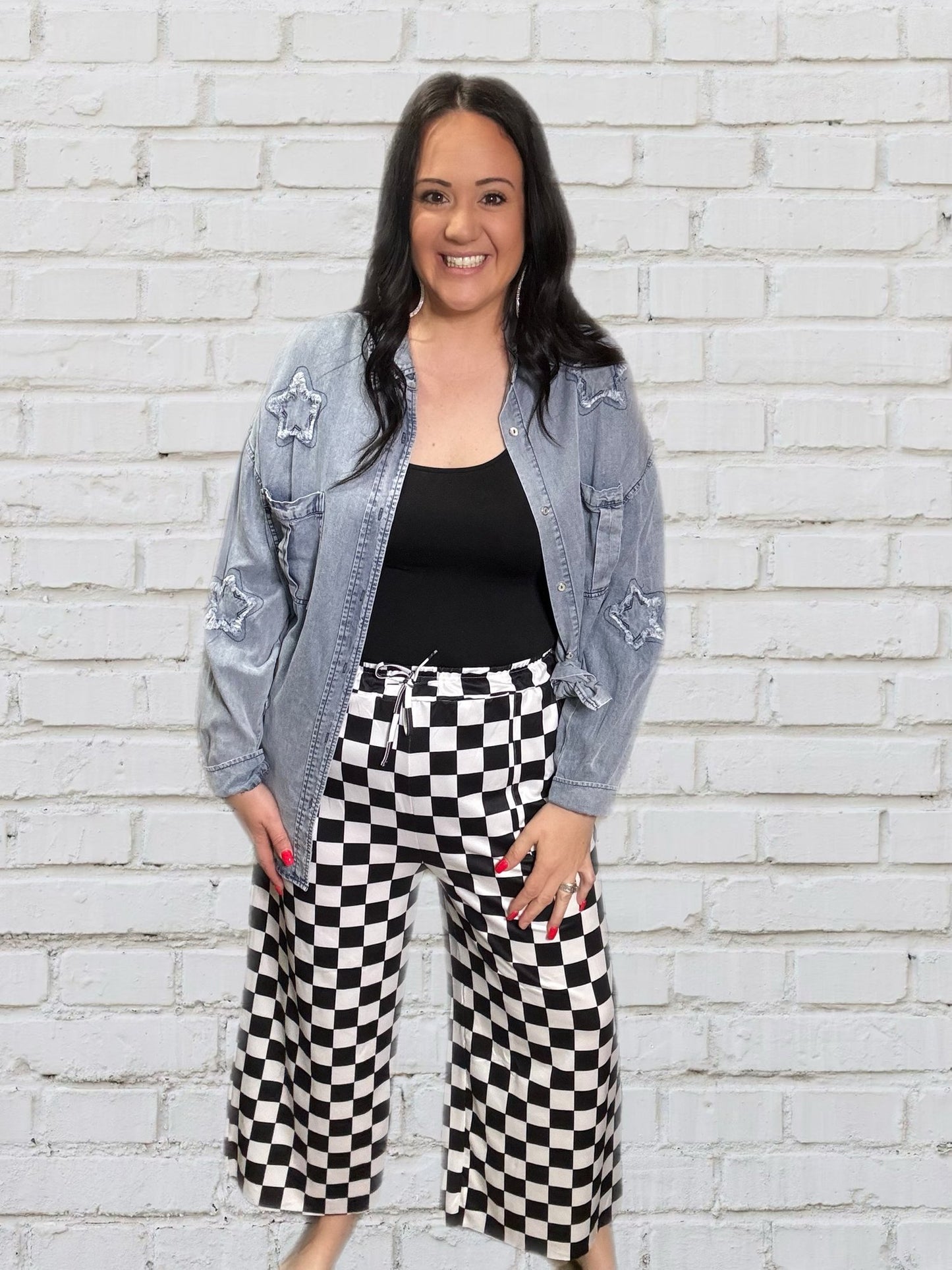 Take me to the Racetrack Checkered Pants