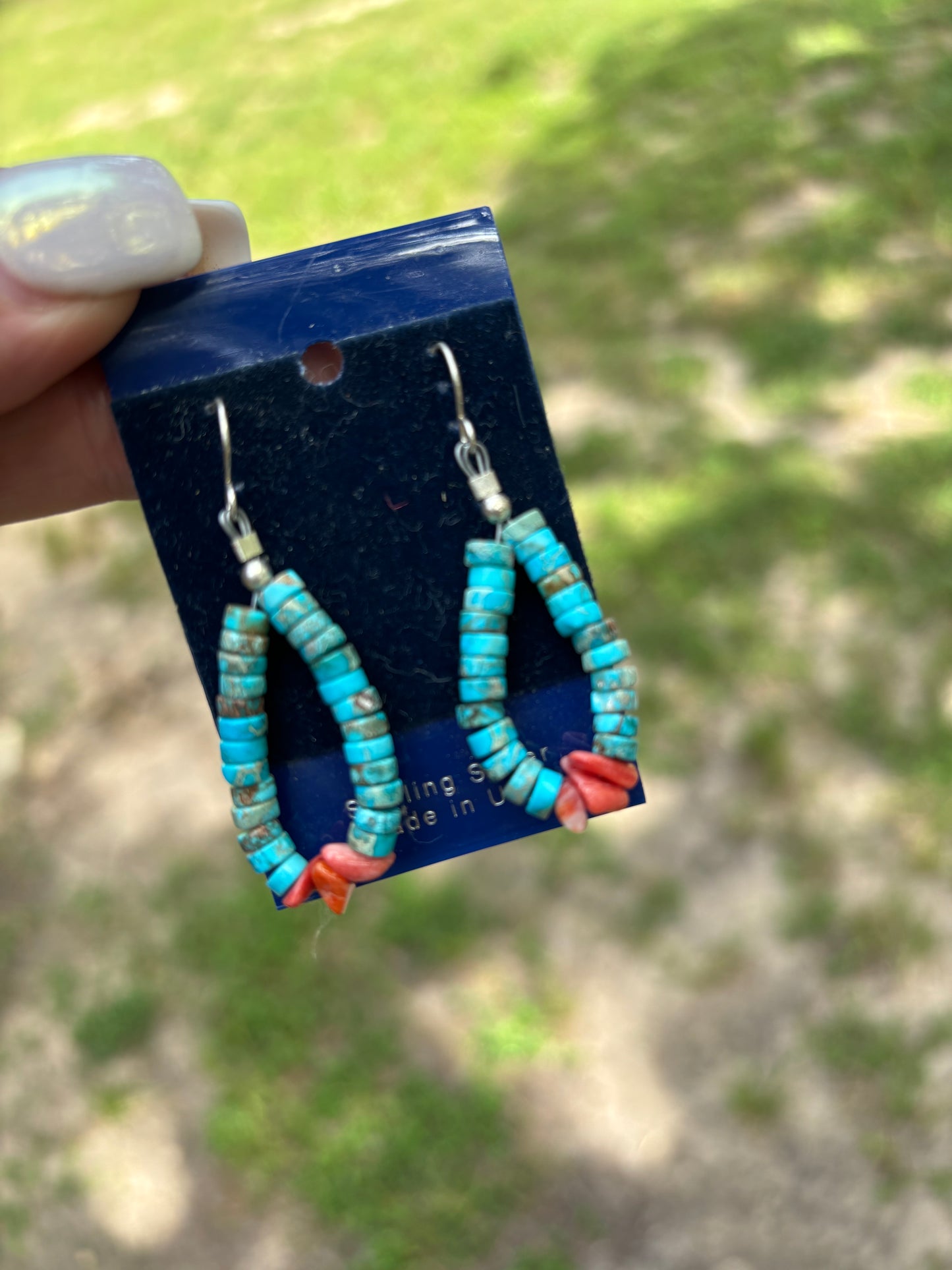 Mini Turquoise & Spiny Teardrops