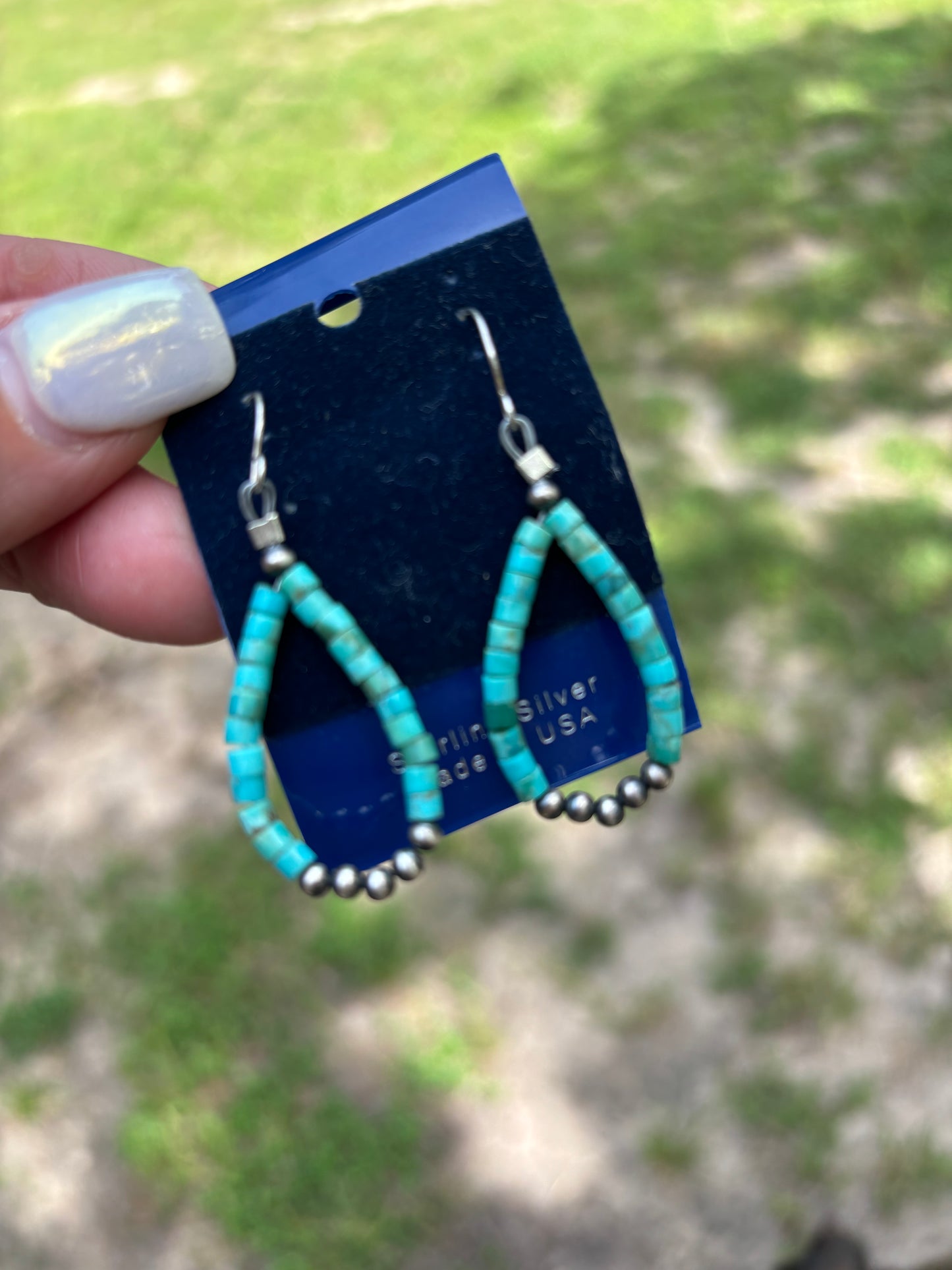 Mini Turquoise Teardrops