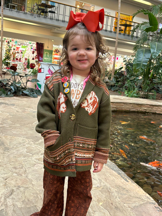 Olive Hereford Kids Sweater