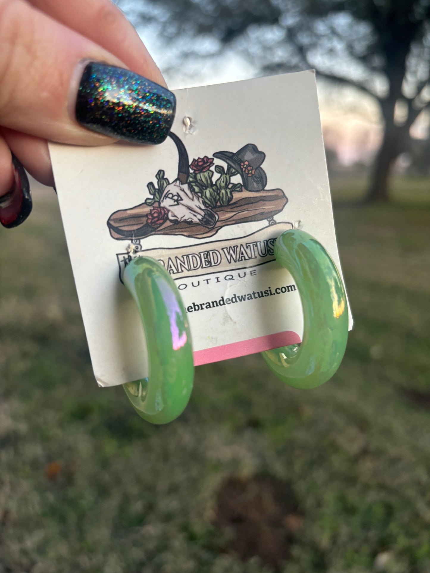 Mini Green Hoops