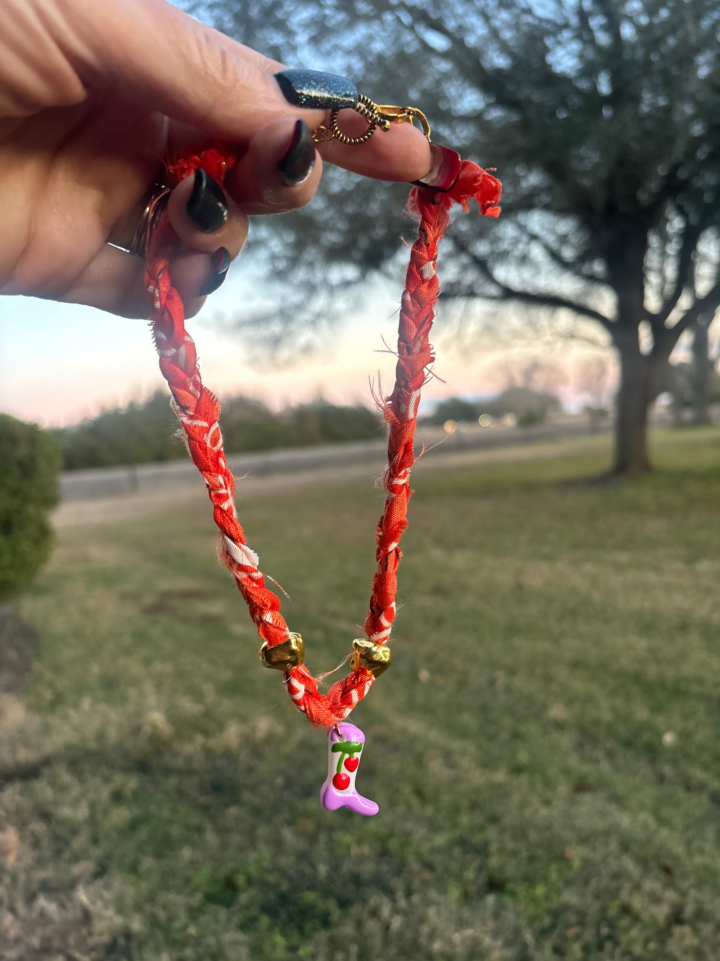Bandana Boot Charm Necklaces