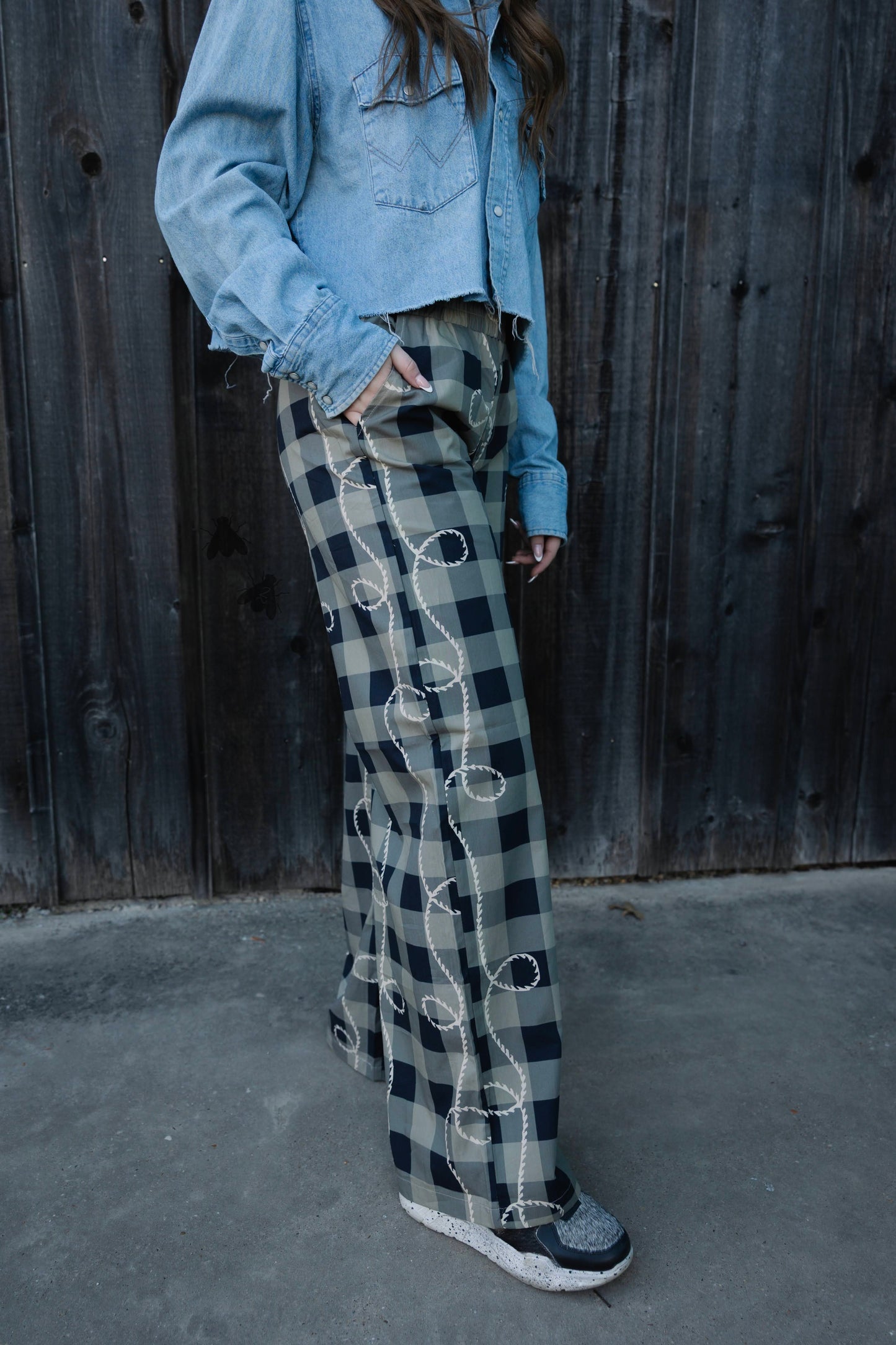 Ropey Gingham Pants